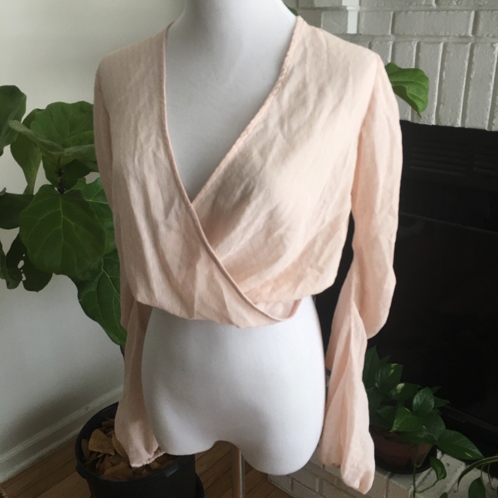 Nasty Gal crop top long sleeve